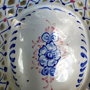 Antique ceramic basket